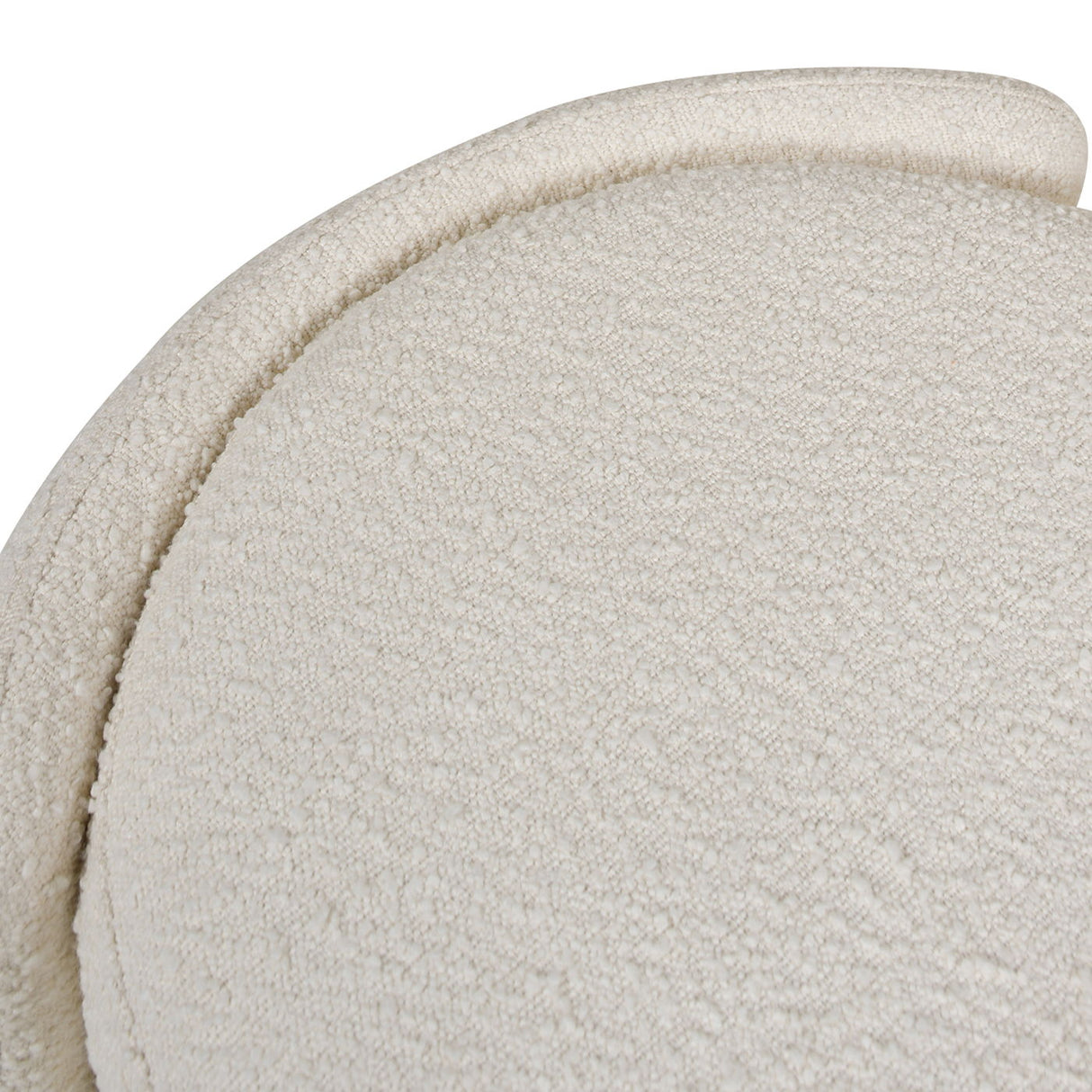 Fuji - Oval Storage Bench, Upholstered - Ivory White by Jennifer Taylor Home | Bel Furniture