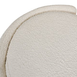 Fuji - Oval Storage Bench, Upholstered - Ivory White by Jennifer Taylor Home | Bel Furniture