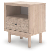 Arloster - Tan - One Drawer Night Stand by Signature Design by Ashley® | Bel Furniture