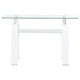 Dyer - 1-Shelf Rectangular Glass Top Table