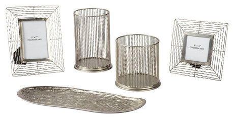 Dympna - Silver Finish - Accessory Set (Set of 5) by Signature Design by Ashley® | Bel Furniture
