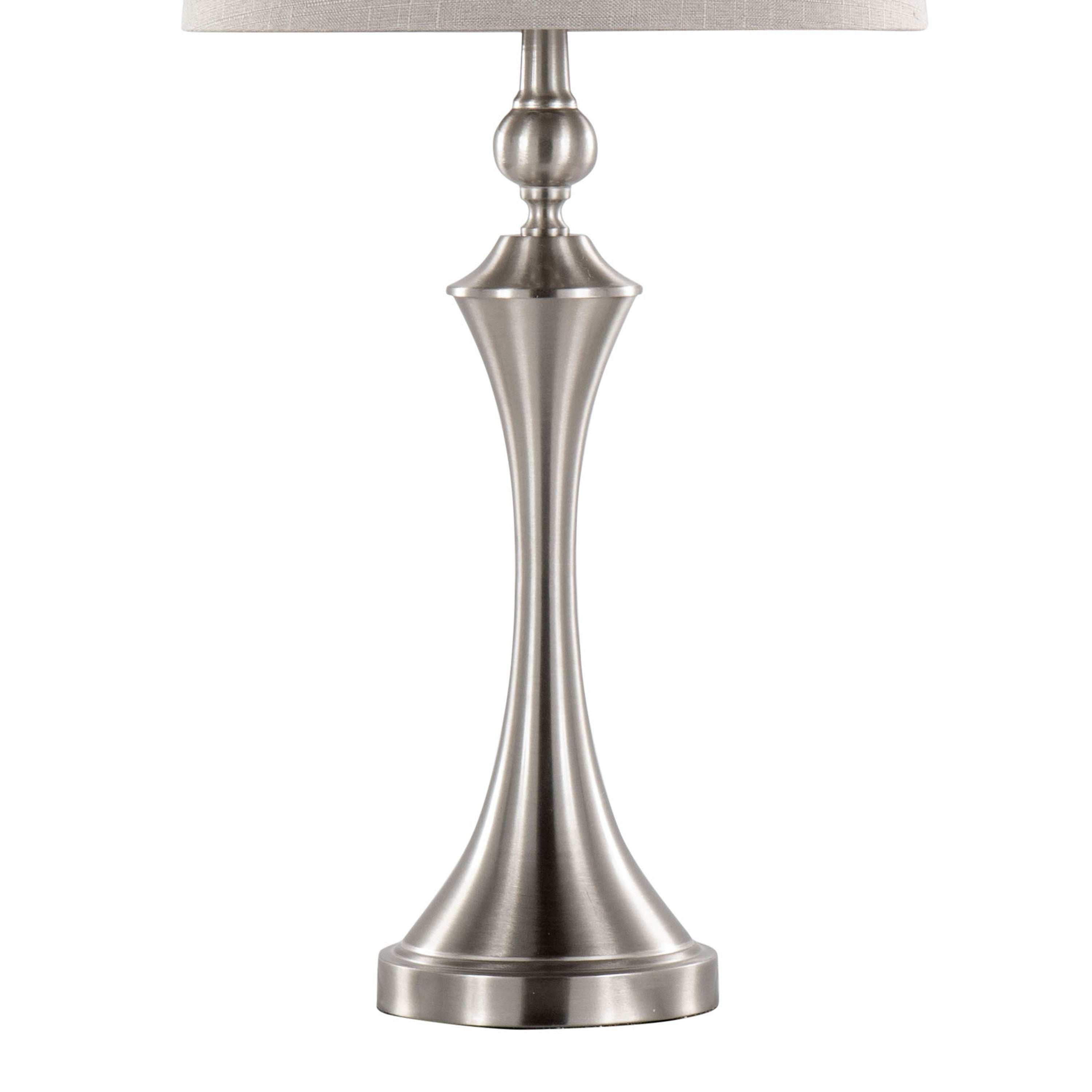 Flint - Contemporary Table Lamp Built In USB Port (Set of 2)