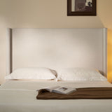 Hosford - Minimalist Canvas Upholstered Wingback Bed