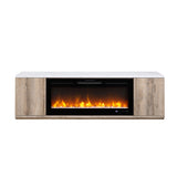 Mason - Entertainment Unit With Bluetooth Speaker And LED Lighting - Natural