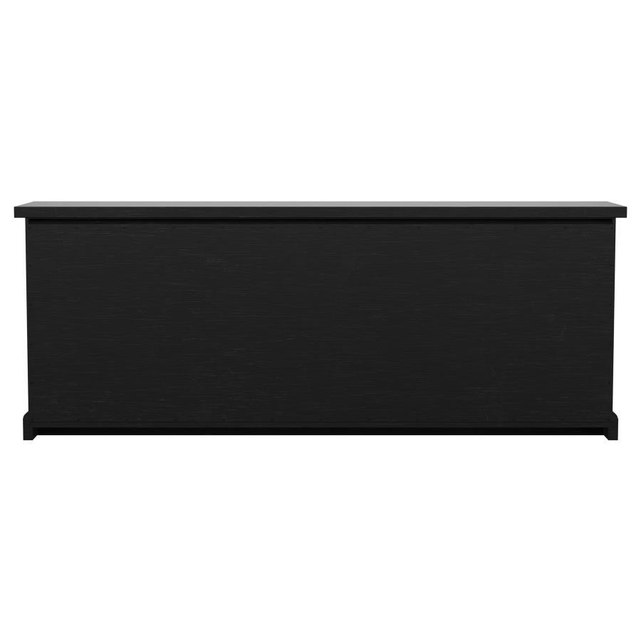 Florence - 4 Door Dining Sideboard Buffet - Distressed Black