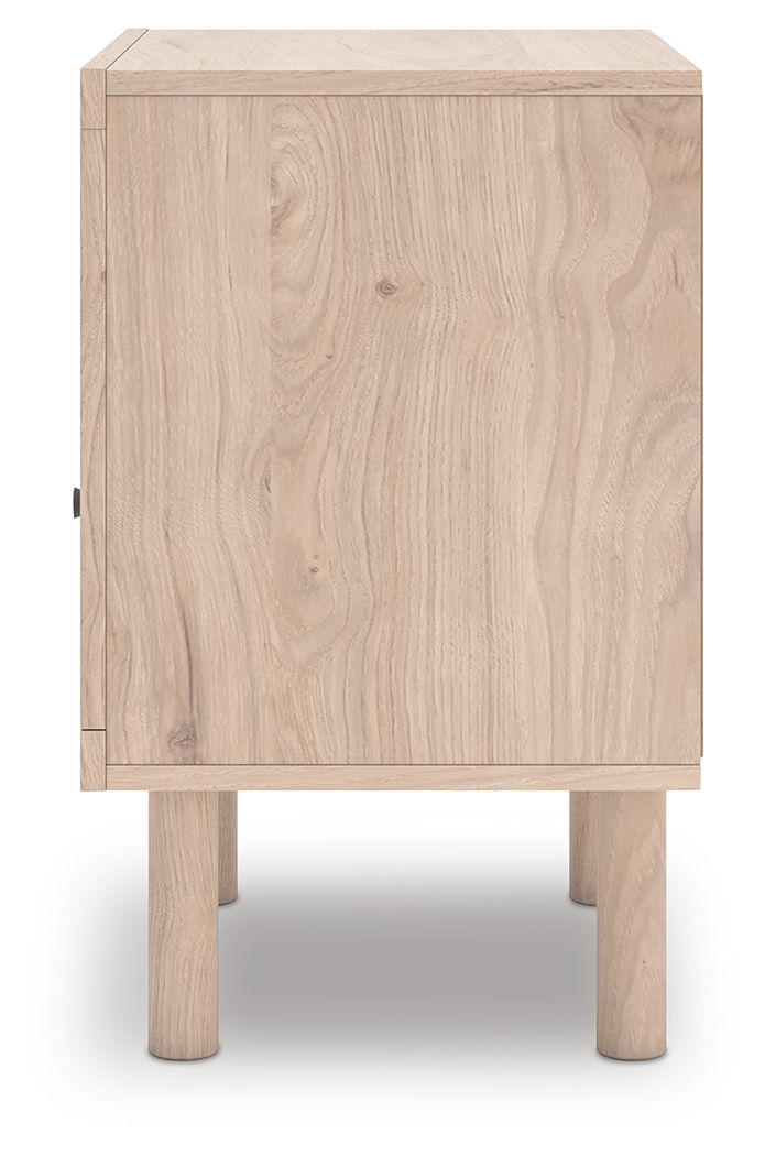 Arloster - Tan - One Drawer Night Stand by Signature Design by Ashley® | Bel Furniture