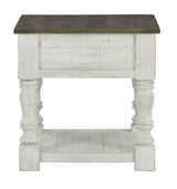 Havalance - White / Gray - Square End Table by Signature Design by Ashley® | Bel Furniture