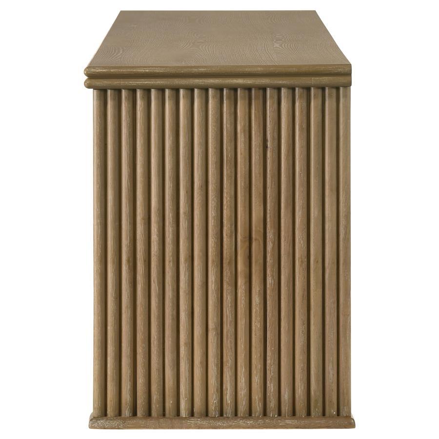 Adina - 70" TV Stand Media Console - Distressed Light Brown