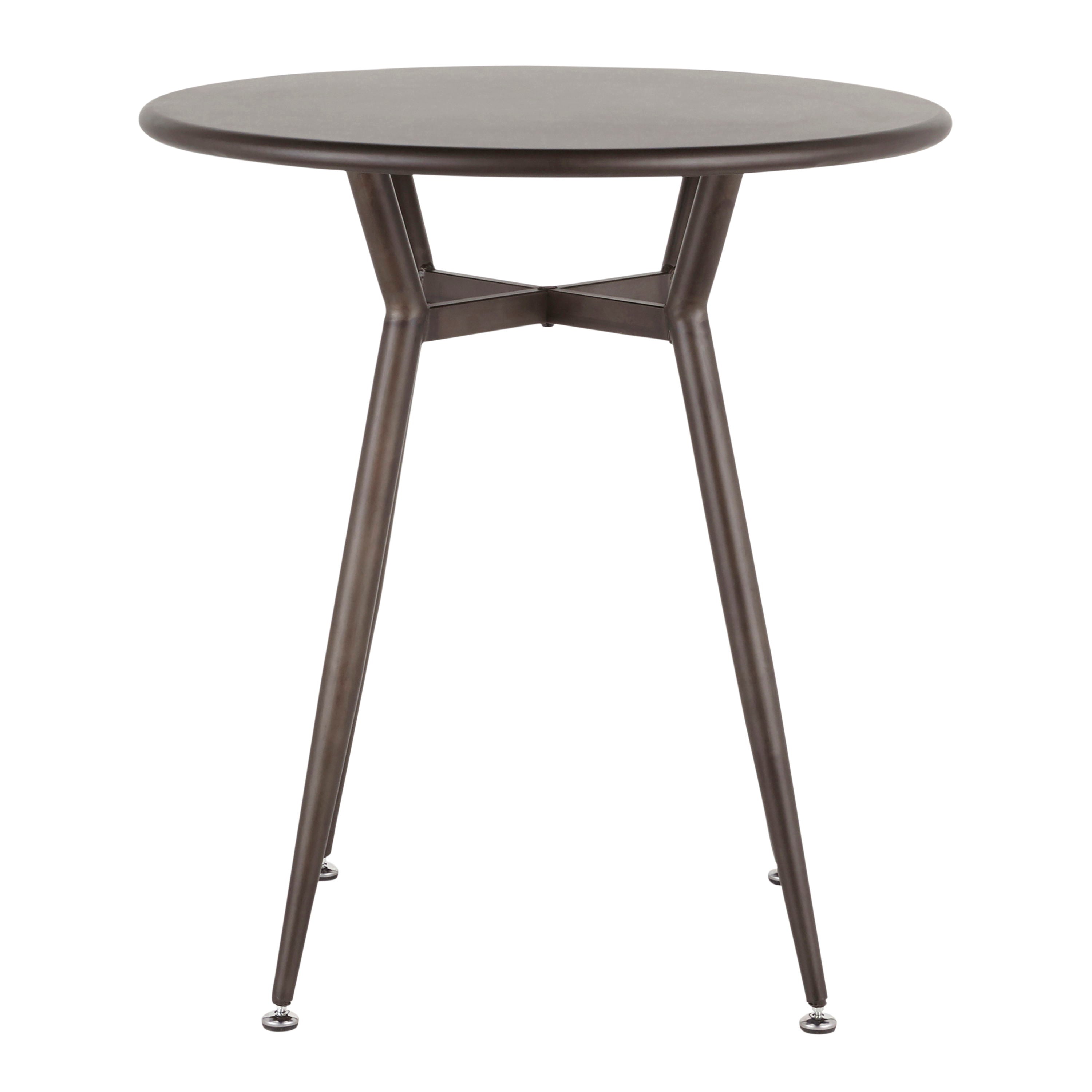 Clara - Industrial Round Dinette Table - Antique