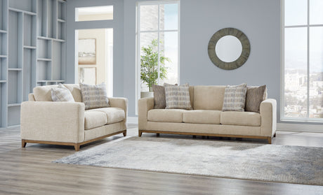 Parklynn - Living Room Set Beige 2 Pc. Sofa, Loveseat by Signature Design by Ashley® | Bel Furniture