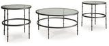 Kellyco - Gunmetal - Occasional Table Set (Set of 3) by Signature Design by Ashley® | Bel Furniture