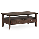 Acadian - Coffee Table With Drawer - Brown by Simpli-Home | Bel Furniture