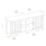 Classic Grooved Door TV Stand For Tvs Up To 65" by Walker Edison | Bel Furniture