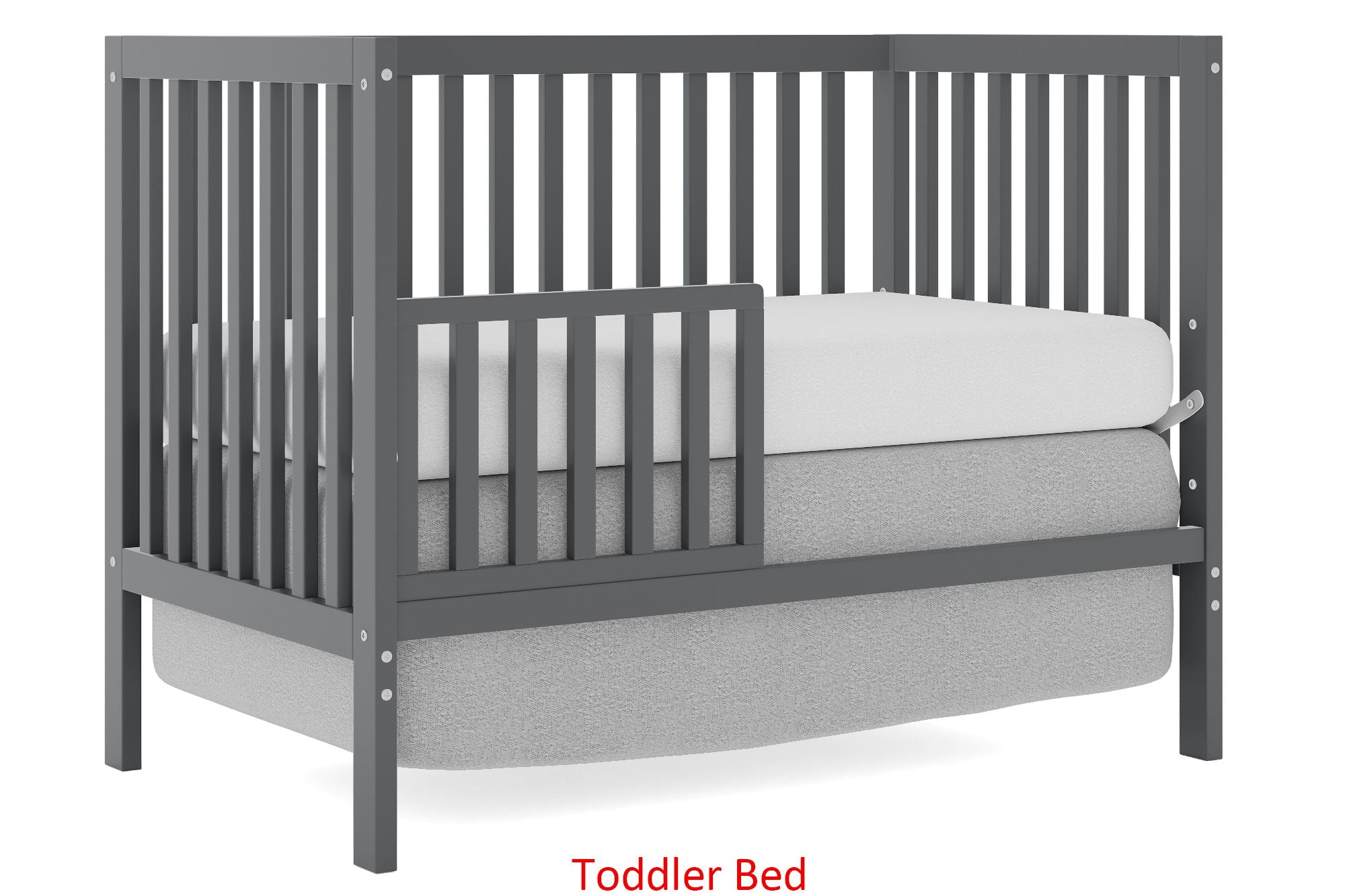 Crib 5 In 1 Convertible, Converts From Baby Crib To Toddler Bed, Fits Standard Full Size Crib Mattress