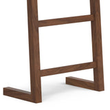Bray - Bath Towel And Blanket Ladder Shelf - Natural Walnut by Simpli-Home | Bel Furniture