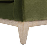 Pasadena - Wide Modern Farmhouse Accent Arm Chair - Olive Green by Jennifer Taylor Home | Bel Furniture