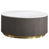 Jason - Round Marble Coffee Table Set by Coaster Fine Furniture | Bel Furniture