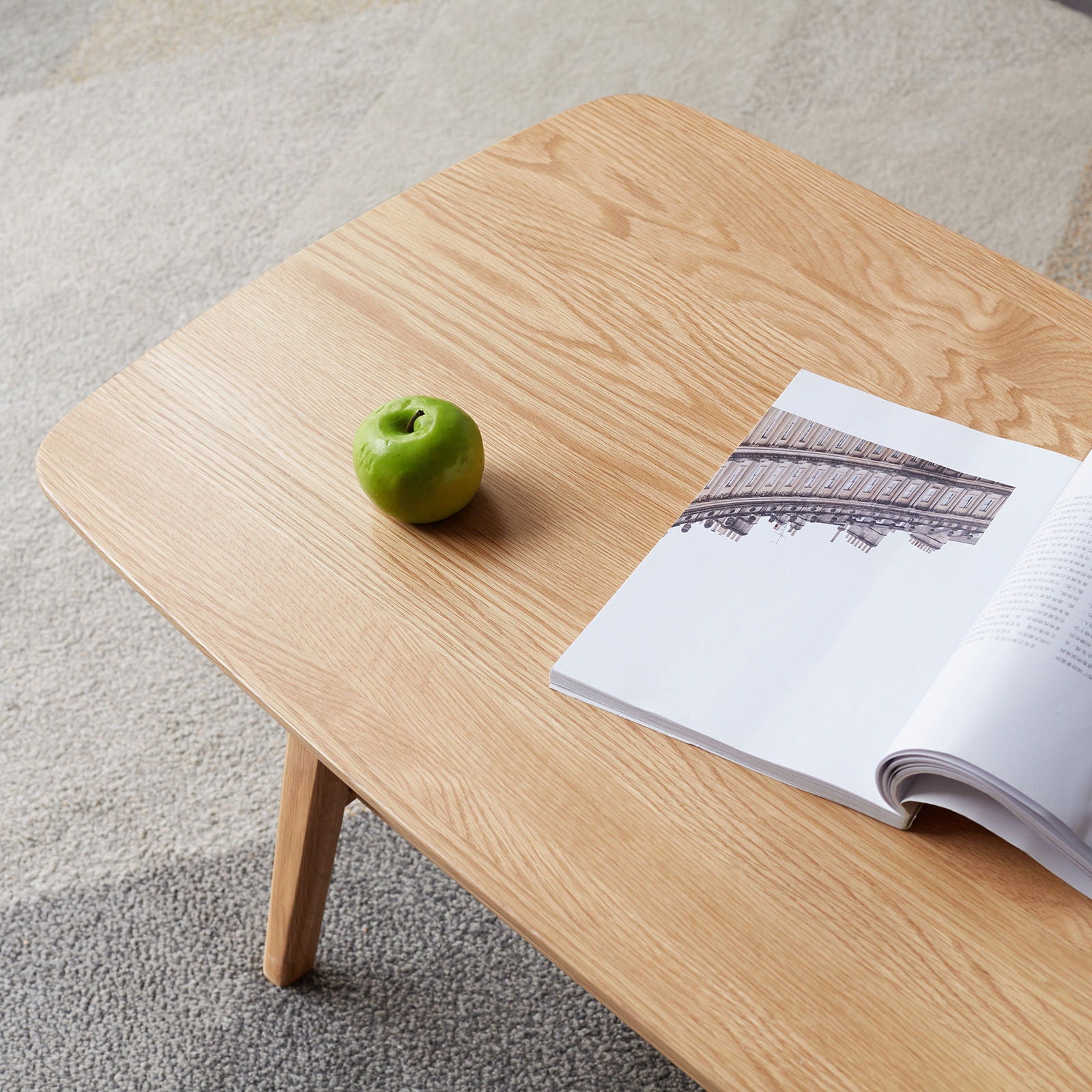 Low Coffee Table With Storage Shelf