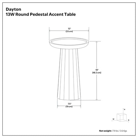 Dayton - Handcrafted Wooden Accent Table - view 22
