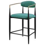 Tina - Metal Counter Height Bar Stool With Upholstered Back And Seat (Set of 2) by Coaster Fine Furniture | Bel Furniture