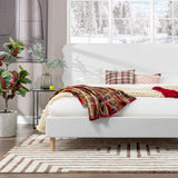 Stockholm - Modern Wavy Headboard Platform Bed by Jennifer Taylor Home | Bel Furniture