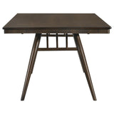 Wes - Rectangular Wood Dining Table - Dark Walnut by CoasterEssence | Bel Furniture