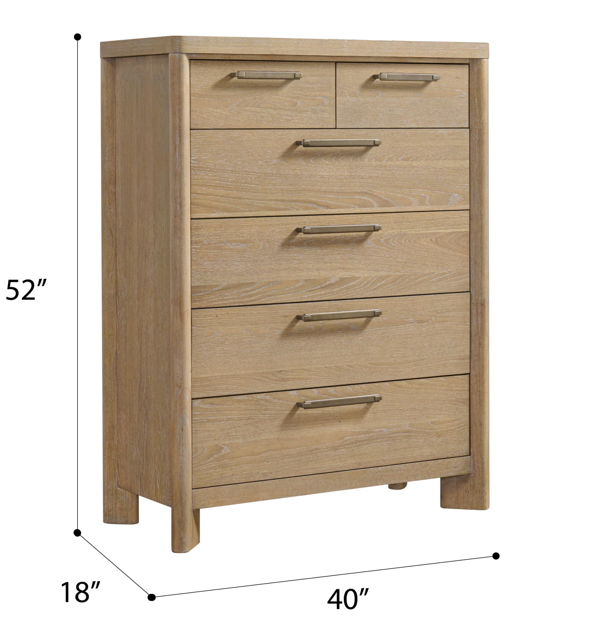 Clove - 6 Drawer Chest - Tan