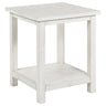 Payne - Wood End Table with Shelf White by Coaster Fine Furniture | Bel Furniture