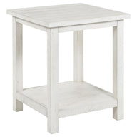 Payne - Wood End Table with Shelf White by Coaster Fine Furniture | Bel Furniture