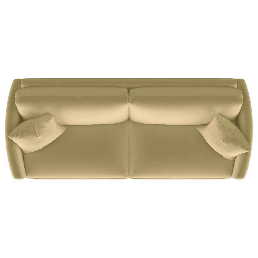 Corliss - Upholstered Arched Arm Sofa by CoasterElevations | Bel Furniture