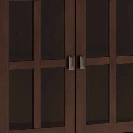 Artisan - Handcrafted Wide 4 Door Storage Cabinet by Simpli-Home | Bel Furniture