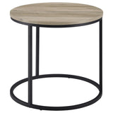 Lainey - Round Faux Marble Side End Table