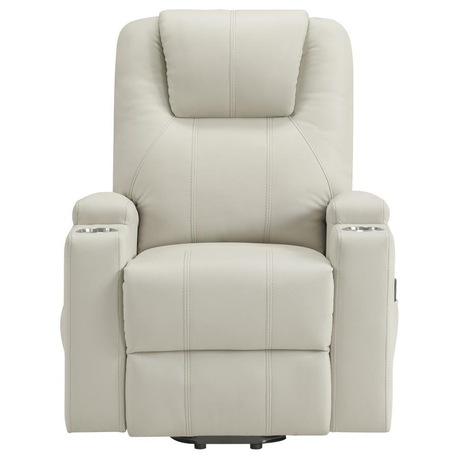 Armstrong - Upholstered Power Lift Massage Recliner