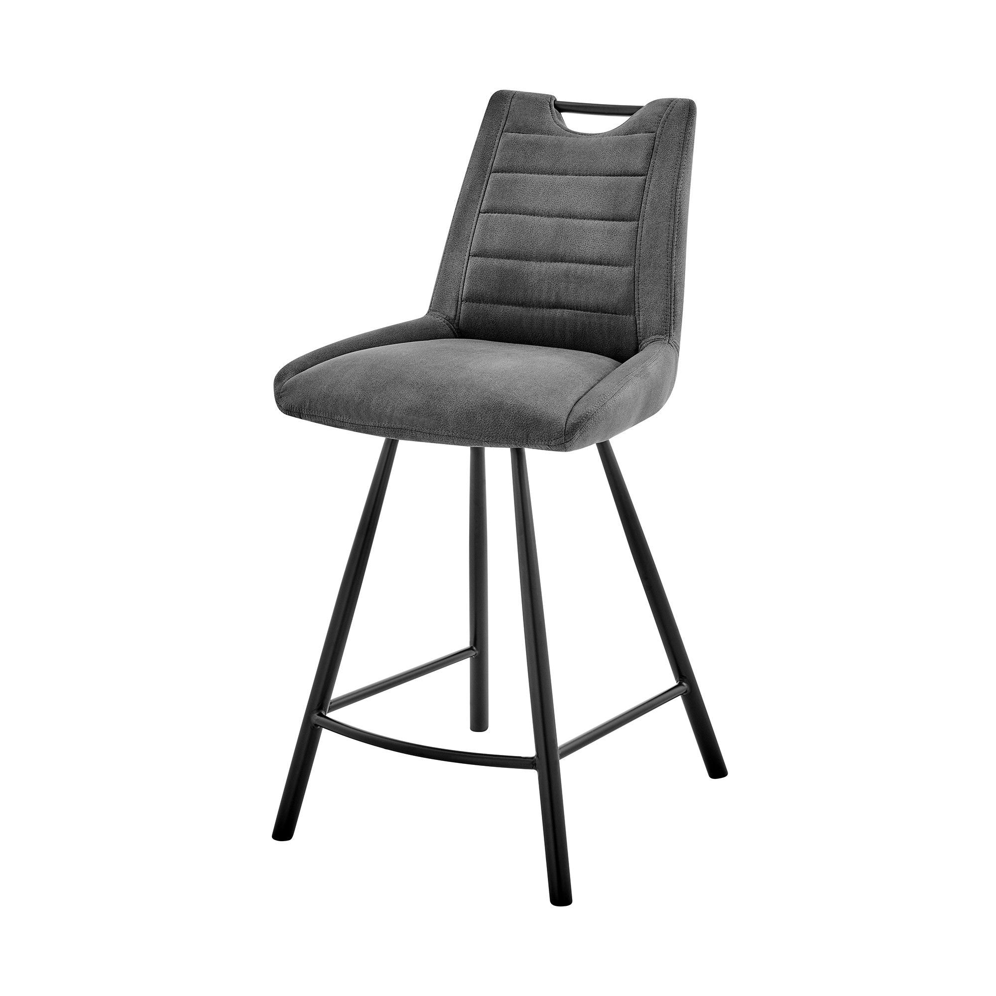 42" Bar Height Bar Chair - Charcoal / Black