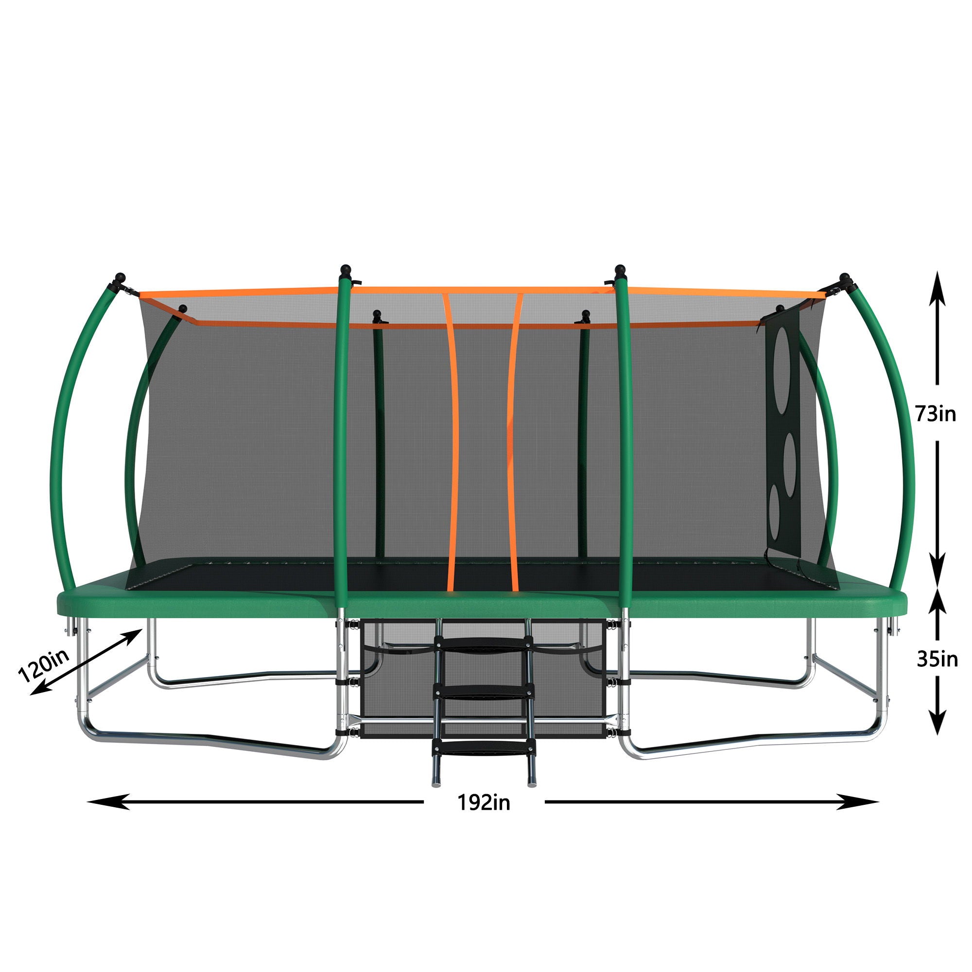 Outdoor Square Trampolines For Kids Adults Long Rectangular Tumbling Trampoline