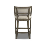 Paris - Farmhouse Counter Height Bar Stool With Backrest by Jennifer Taylor Home | Bel Furniture
