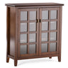 Artisan - Handcrafted Medium Storage Cabinet Light Brown by Simpli-Home | Bel Furniture