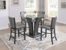 Camelia - Counter Dining Room Set Dark Gray 5 Pc. Table, 4 Chairs by Crown Mark | Bel Furniture