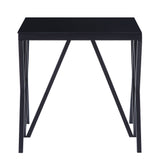 Magenta - Glass Top End Table - Black by Urban Nest | Bel Furniture