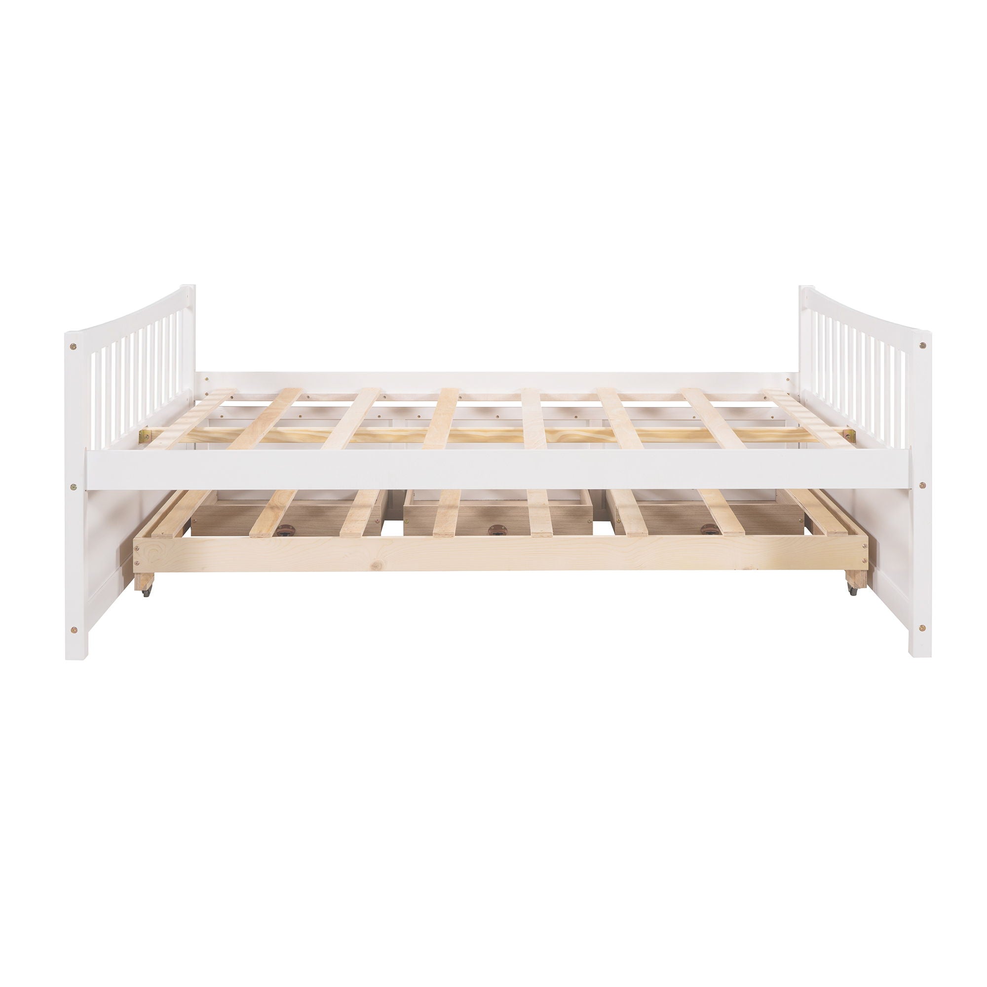 Full Size Daybed With Twin Size Trundle And Drawers, Full Size