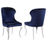 Cheyanne - Side Chair (Set of 2) Blue by Coaster Fine Furniture | Bel Furniture