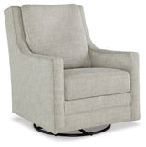 Kambria - Swivel Glider Accent Chair - Fog
