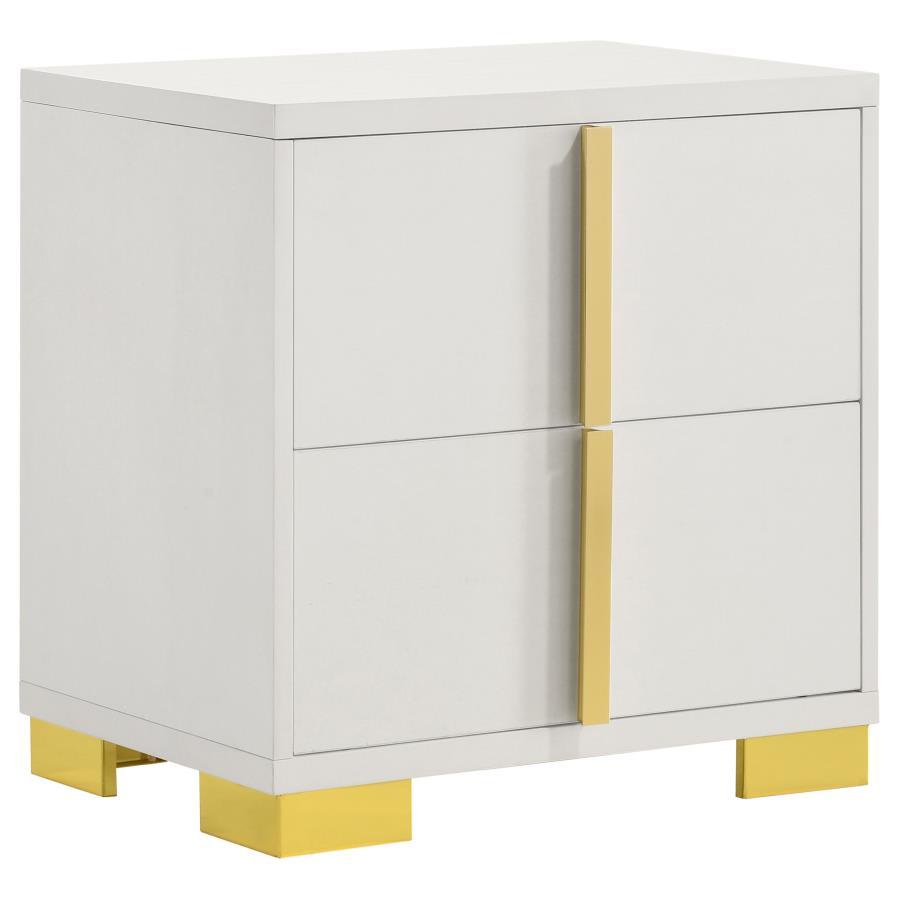 Marceline - 2-Drawer Nightstand White by Coaster Fine Furniture | Bel Furniture