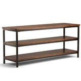 Skyler - TV Media Stand - Dark Cognac Brown by Simpli-Home | Bel Furniture