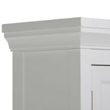 Avington - Space Saver Cabinet - Pure White by Simpli-Home | Bel Furniture