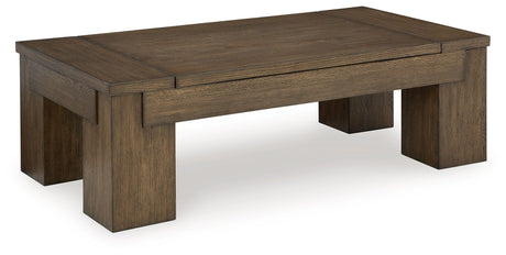 Rosswain - Warm Brown - Lift Top Cocktail Table by Signature Design by Ashley® | Bel Furniture