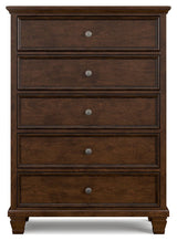 Danabrin - Brown - Five Drawer Chest by Signature Design by Ashley® | Bel Furniture