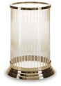 Aavinson - Candle Holder Light Brown 7''W x 7''D x 11''H by Signature Design by Ashley® | Bel Furniture