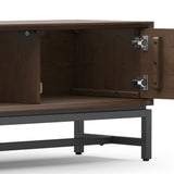 Banting - Low TV Stand - Walnut Brown by Simpli-Home | Bel Furniture