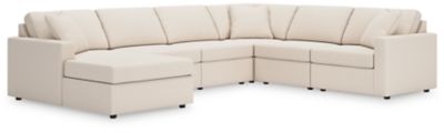 Modmax - Oyster - Sectional White 6 Pc. Sectional With Laf Corner Chaise by Signature Design by Ashley® | Bel Furniture
